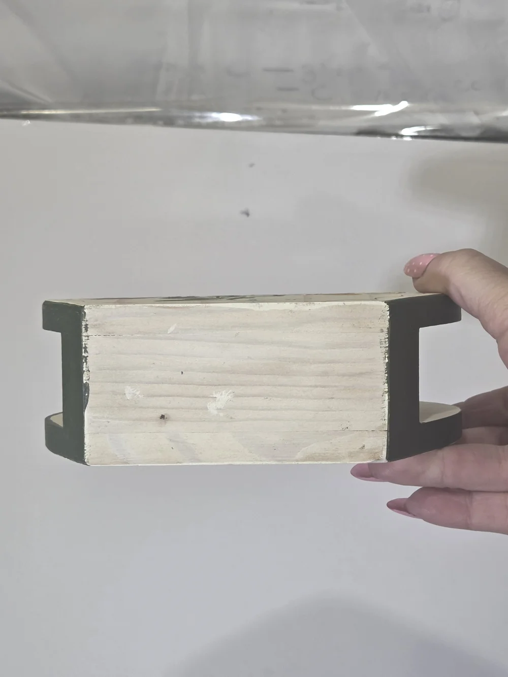 Hand-Painted Floral Wooden Napkin Holder